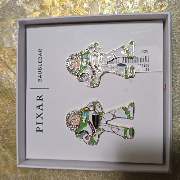 Disney Pixar x Baublebar Buzz Lightyear Rhinestone Encrusted Earrings. O… - Picture 2 of 6